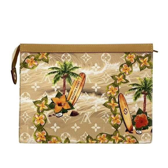 Auth LOUIS VUITTON Pochette Voyage M83465 Sand Surfing Monogram - Clutch Bag - Picture 3 of 15